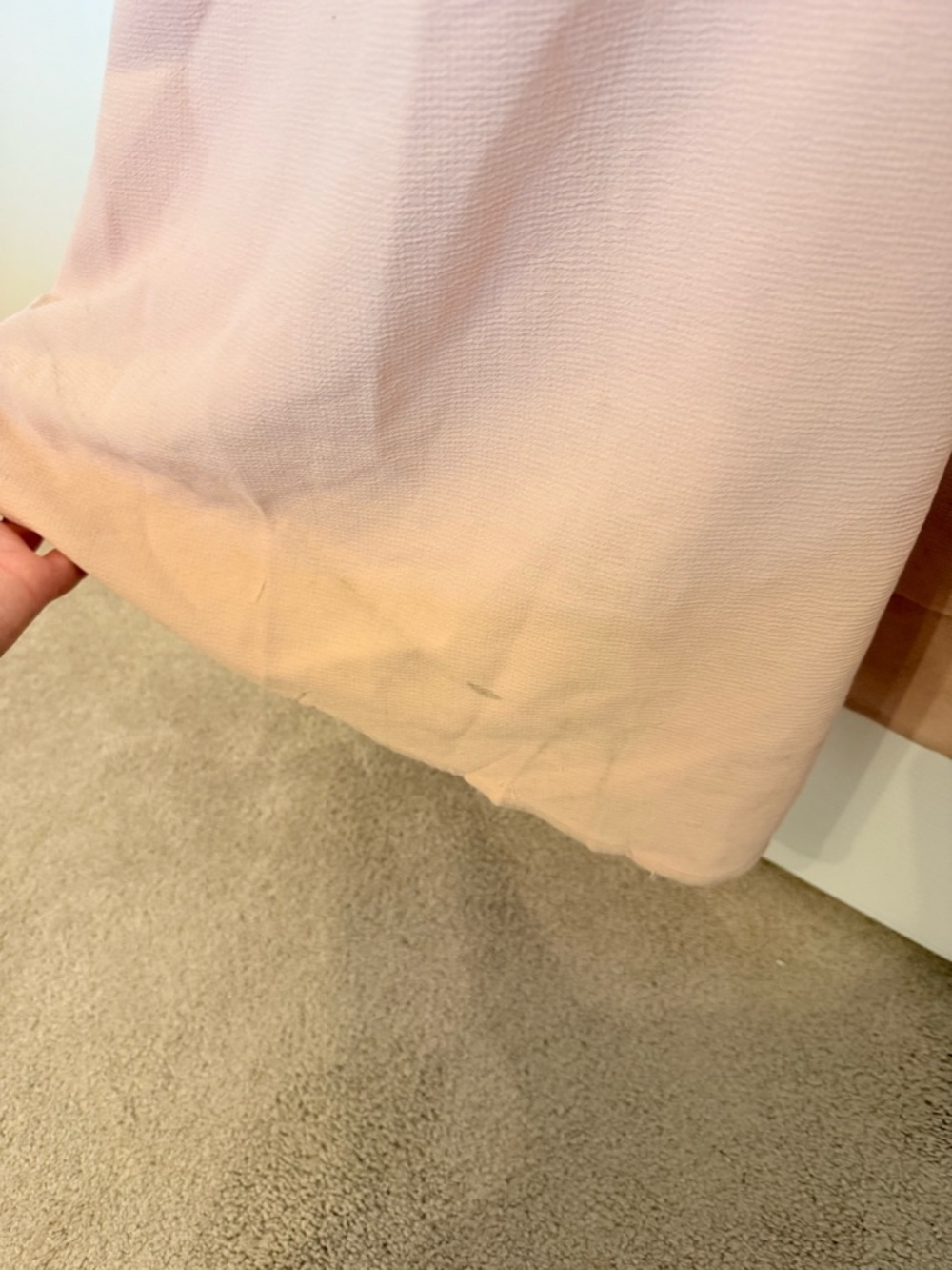 BCBGMaxAzria Blush Lace-Trim Peplum Maxi Dress - Picture 7 of 7